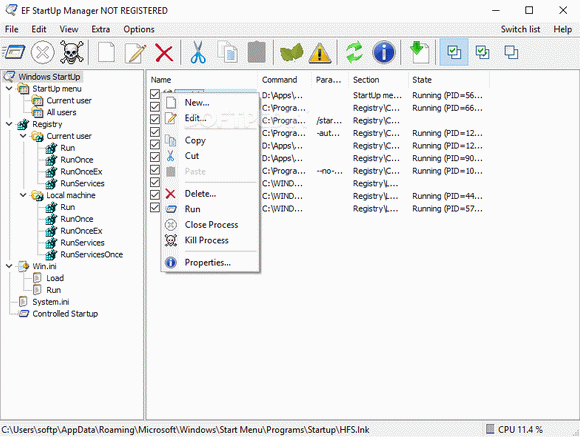 EF StartUp Manager Crack With Serial Key