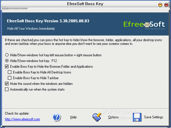 EfreeSoft Boss Key Serial Key Full Version