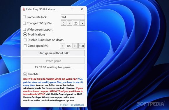 Elden Ring FPS Unlocker and more Crack + License Key Updated