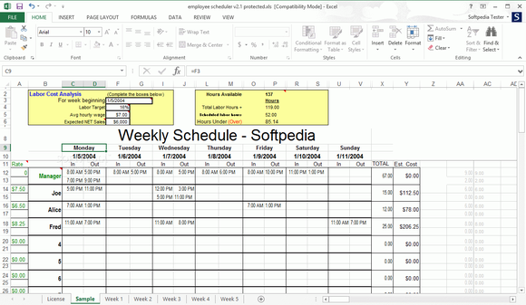 Employee Scheduler for Excel and OpenOffice [DISCOUNT: 50% OFF!] Crack With Keygen Latest 2024