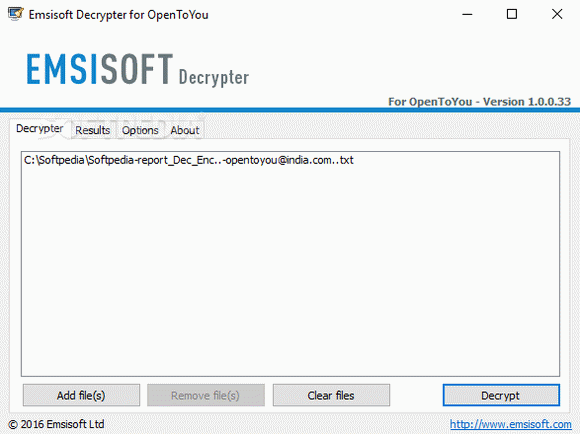 Emsisoft Decrypter for OpenToYou Crack + Keygen (Updated)