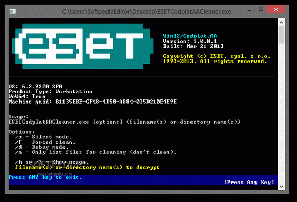 ESET Win32/Codplat.AA Cleaner Crack With Serial Number Latest
