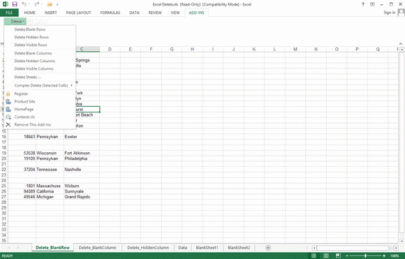 Excel Tool Delete Blank, Hidden Rows, Columns, Sheets (formerly Excel Delete) Crack With Serial Key