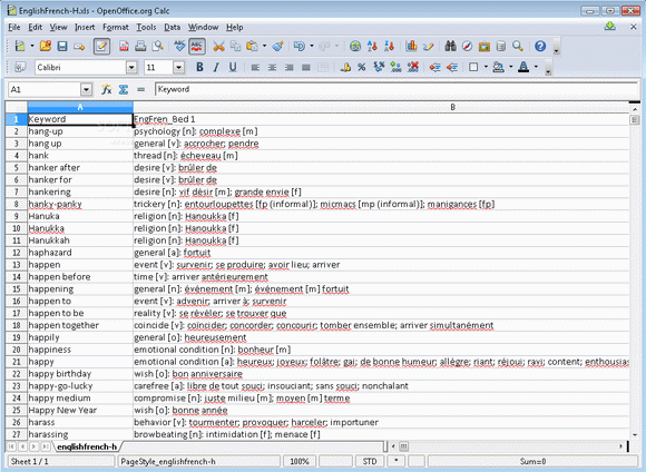 Excel Dictionary English French Crack + License Key Updated