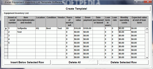 Excel Equipment Inventory List Template Software Crack + License Key Updated
