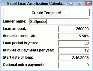 Excel Loan Amortization Calculator Template Software Crack + Activator Download