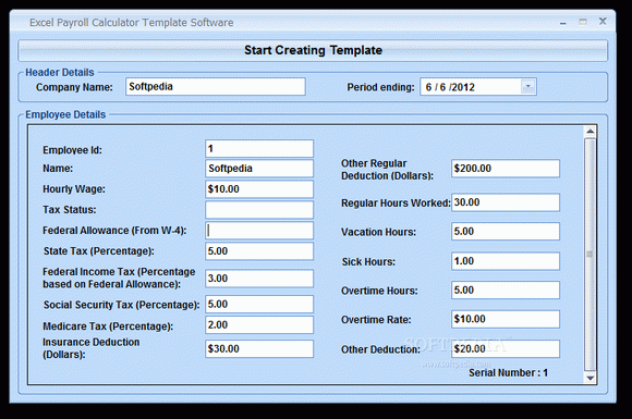 Excel Payroll Calculator Template Software Crack + Activator Download
