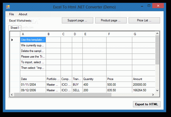 Excel To Html .NET Converter Crack + Keygen Download