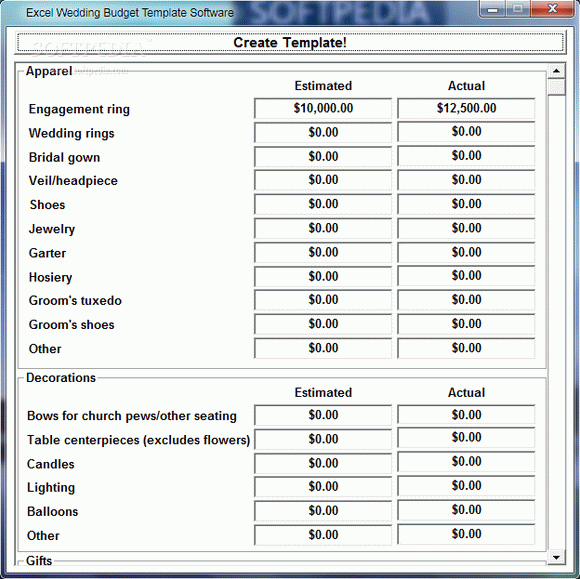 Excel Wedding Budget Template Software Crack With Serial Number Latest