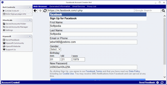 Facebook Account Creator Bot Crack + Serial Key Download 2024