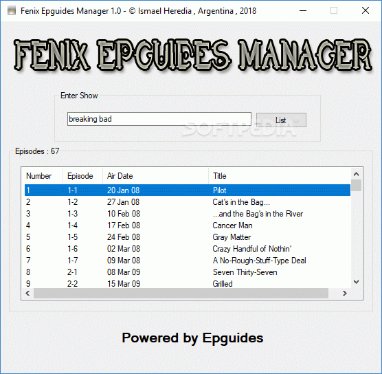 Fenix Epguides Manager Crack + Activation Code (Updated)