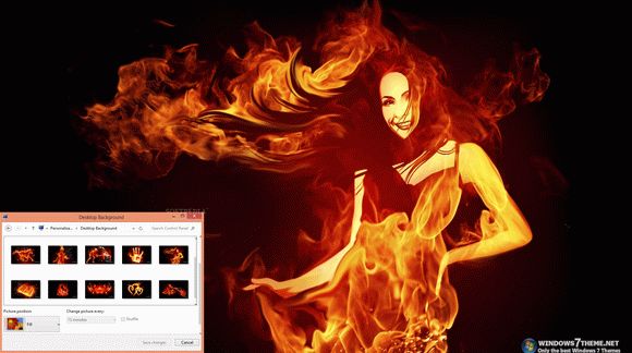 Fiery Art Windows 7 Theme Crack + Serial Number