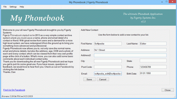 Figerty Phonebook Crack + License Key Download