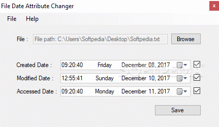File Date Attribute Changer Crack + Serial Key