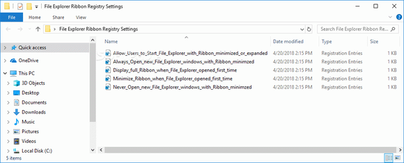 File Explorer Ribbon Settings Registry Fixes Crack + License Key Download 2024