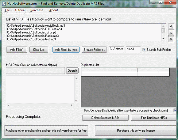 Find and Remove/Delete Duplicate MP3 Files Crack With Serial Number 2024