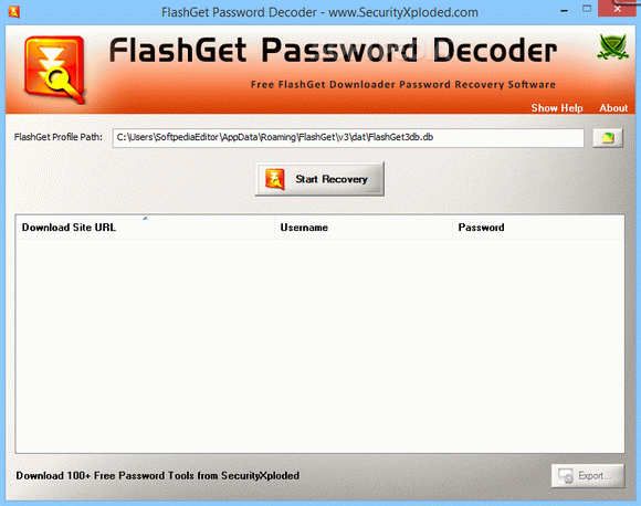 FlashGet Password Decoder Crack With Activation Code