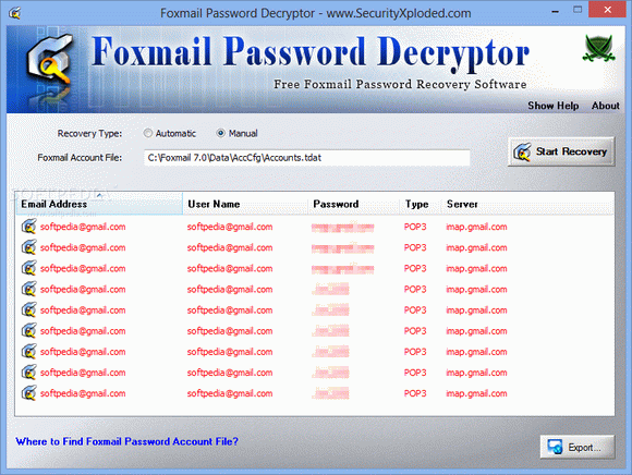 Foxmail Password Decryptor Portable Crack With Serial Number 2024