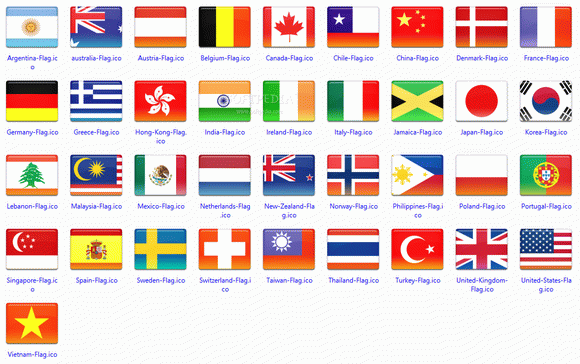 Free Country Flag Icons Crack With Activation Code