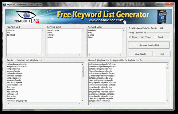 Free Keyword List Generator Crack Full Version