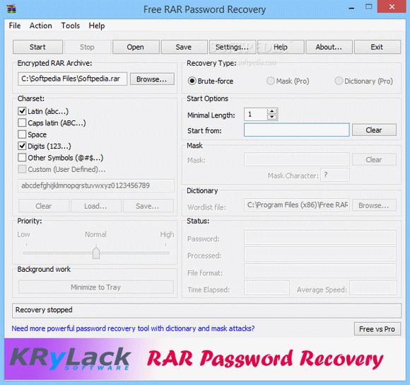 Free RAR Password Recovery Crack With Serial Key Latest