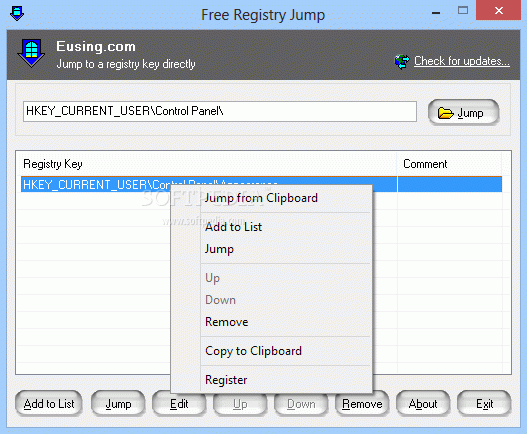 Free Registry Jump Crack + Serial Number Download 2024