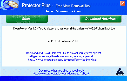 Free Virus Removal Tool for W32/Poison Backdoor Crack + Serial Key (Updated)