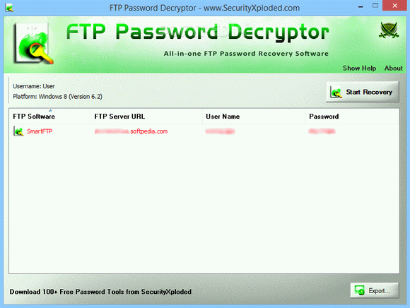 FTP Password Decryptor Crack + Activator (Updated)