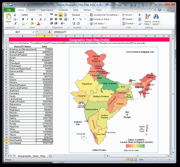 Geographic Heat Map (India) Crack With Activation Code Latest 2024