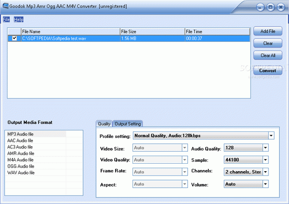GoodOK MP3 AMR OGG AAC M4A Converter Crack With License Key