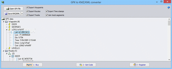 GPX to KMZ / KML converter Crack With Serial Number Latest