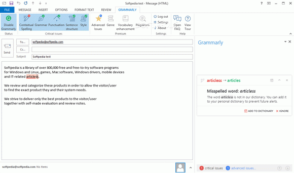 Grammarly for Microsoft Office Crack + License Key Download 2022