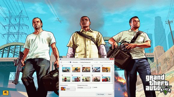 Grand Theft Auto V Windows 7 Theme Crack + Activator Download