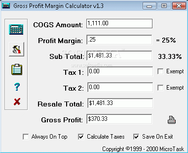Gross Profit Margin Calculator Crack With Activation Code Latest 2024