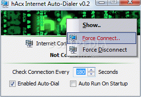 hAcx Internet Auto-Dialer Serial Number Full Version