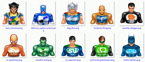 Halloween icons social superheroes Crack With Keygen Latest