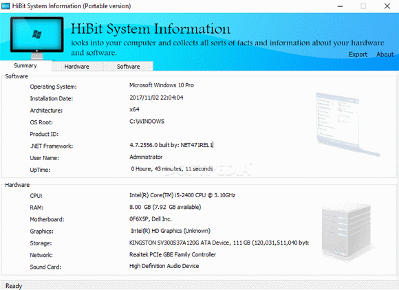 HiBit System Information Portable Crack With Activator