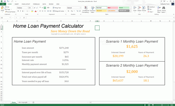 Home Loan Payment Calculator Crack + Serial Key Updated