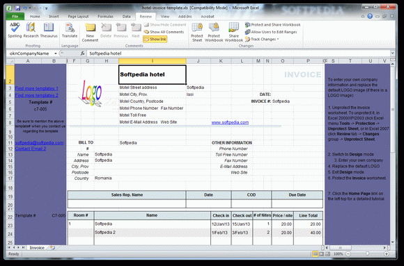 Hotel Invoice Template Crack + License Key Download 2024