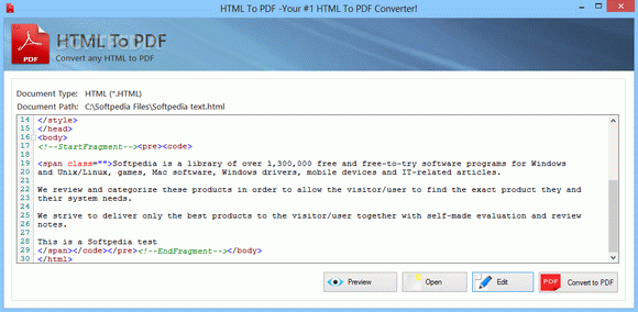 HTML To PDF Activation Code Full Version