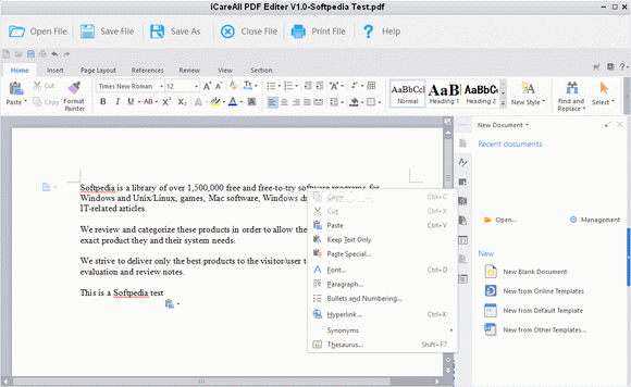 iCareAll PDF Editer Activator Full Version