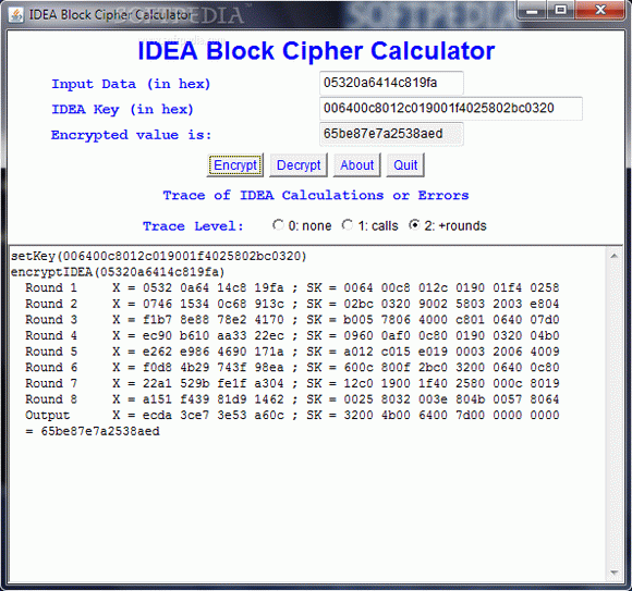 IDEA Block Chiper Calculator Crack + Activator Download