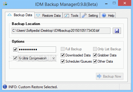 IDM Backup Manager Crack Plus Activator