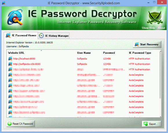 IE Password Decryptor Crack Plus Activation Code