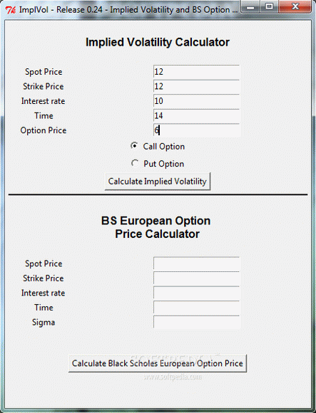 Implied Volatility Calculator Crack With Activation Code Latest
