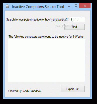 Inactive Computer Search Tool Crack With Serial Key
