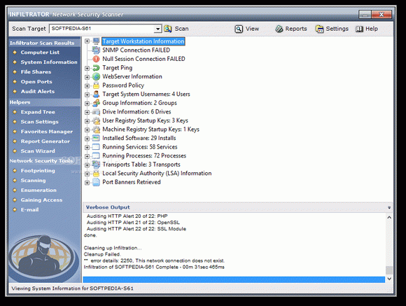 Infiltrator Network Security Scanner Crack + Activator Download