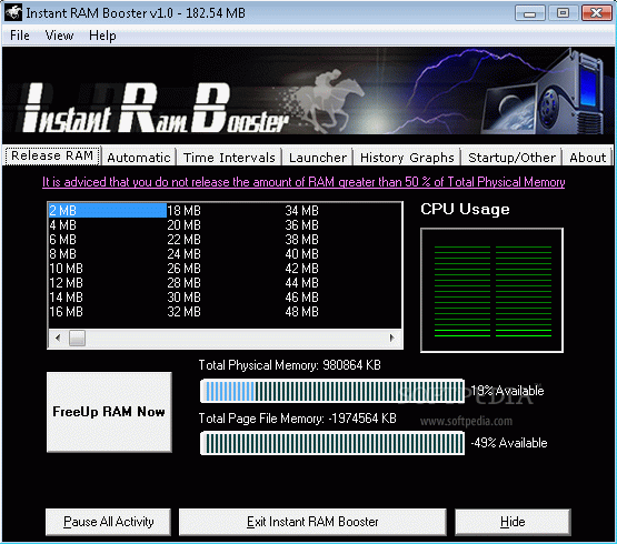 Instant RAM Booster Crack & Serial Key