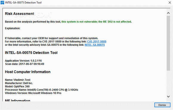 INTEL-SA-00075 Detection and Migration Tool Crack + Serial Key
