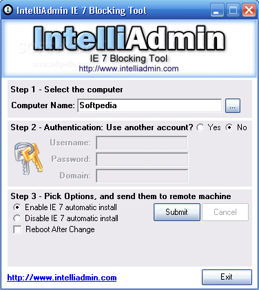 IntelliAdmin IE7 Remote Blocking Tool Crack + Activator Download
